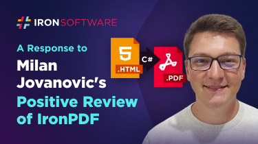 A Response to Milan Jovanovic's Positive Review of IronPDF